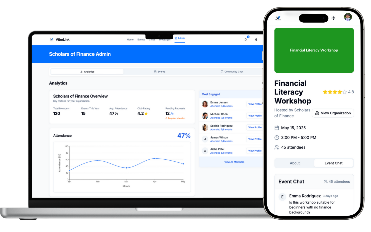 VibeLink App Preview